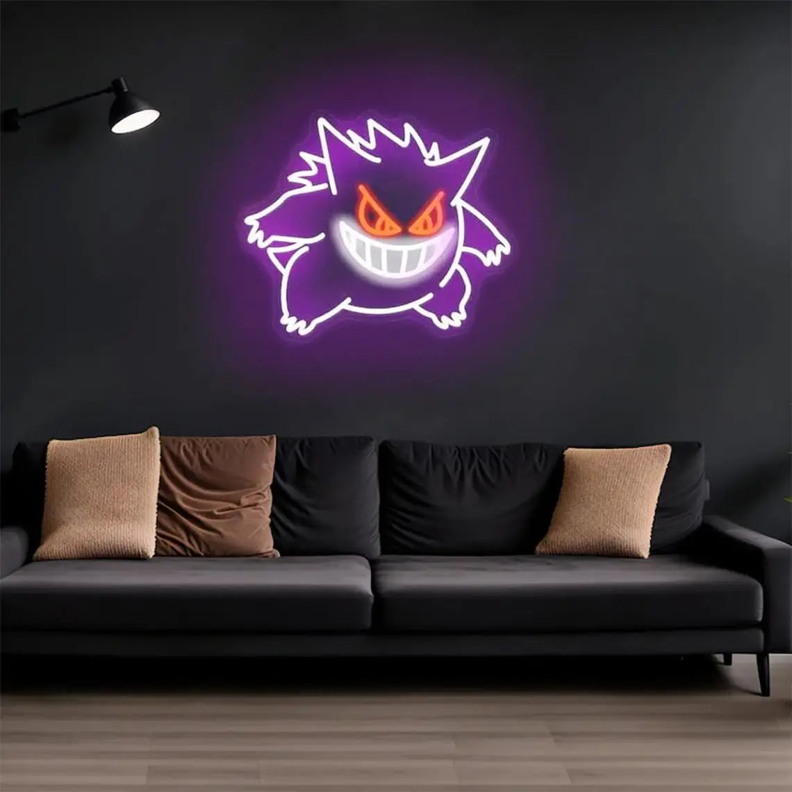 GENGAR Ghost LED Neon Signs for Games Room Bedroom Wall Decor.