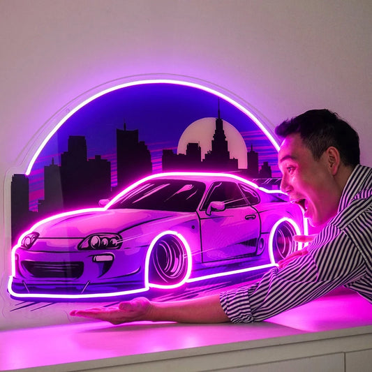 Car Neon Sign Light UV Printing